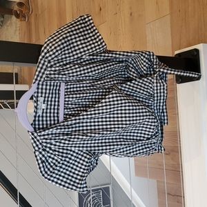 Madewell Wraparound short-sleeved blouse